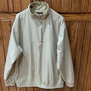Tasso Elba Golf 1/4 zip pullover Windbreaker 
Size L color Beige
